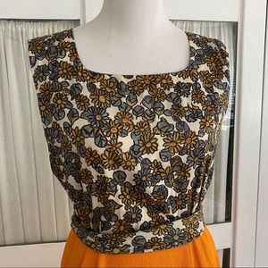 1950s Orange Linen/Silk Dress set by Rembrandt 🍊